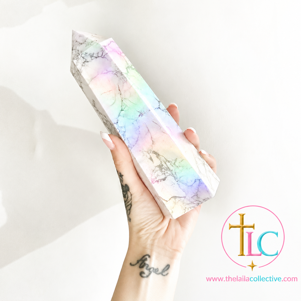 Calm Aura Howlite Giant Tower