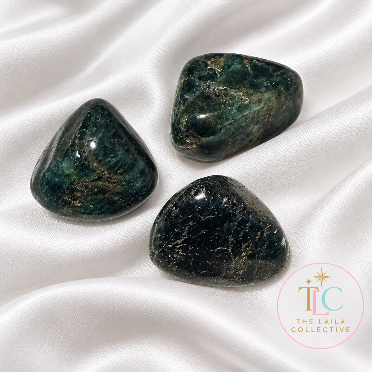 Weight loss Support Apatite Tumble Stone Trio