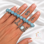 Calm Dolphin Stone Larimar Bracelet
