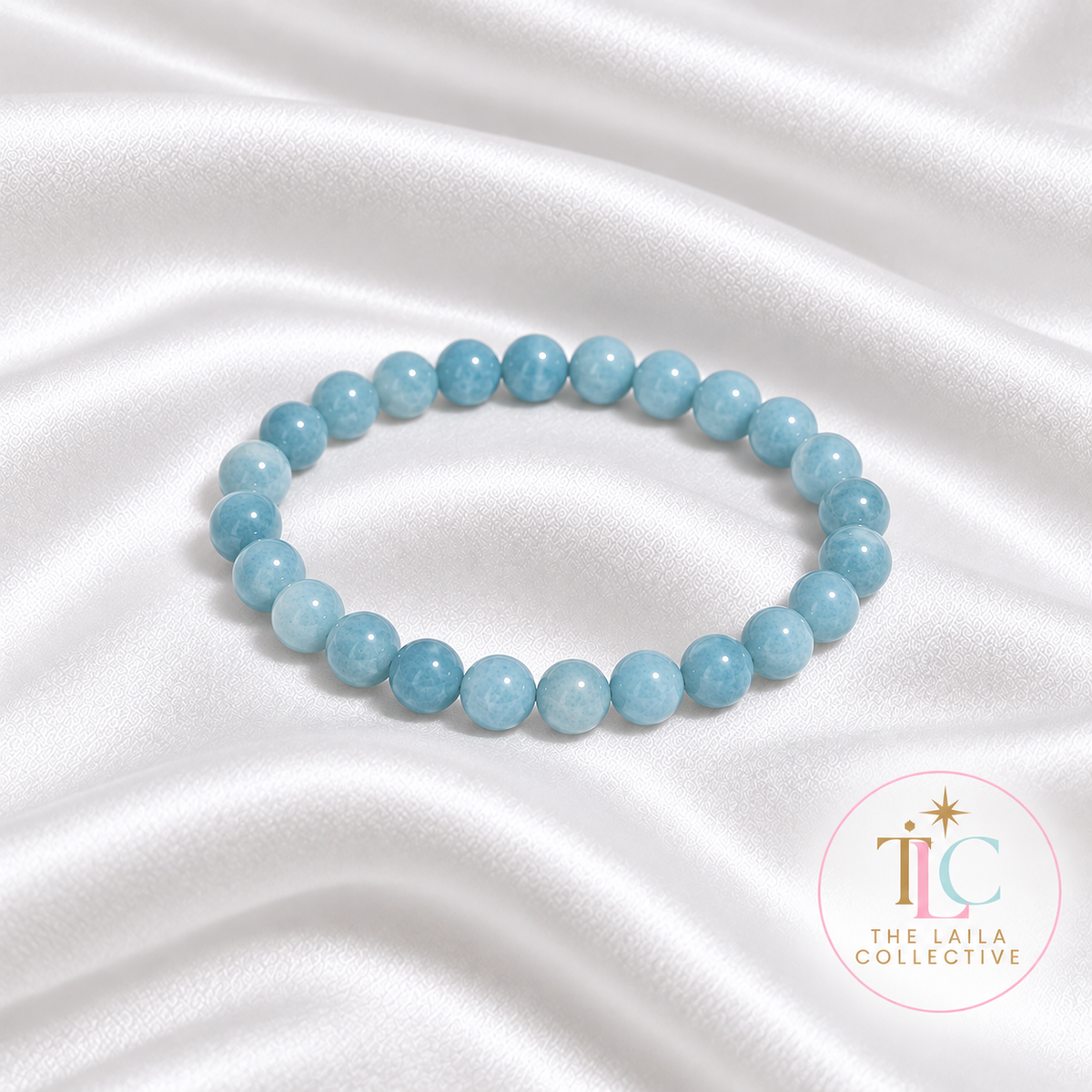 Calm Dolphin Stone Larimar Bracelet