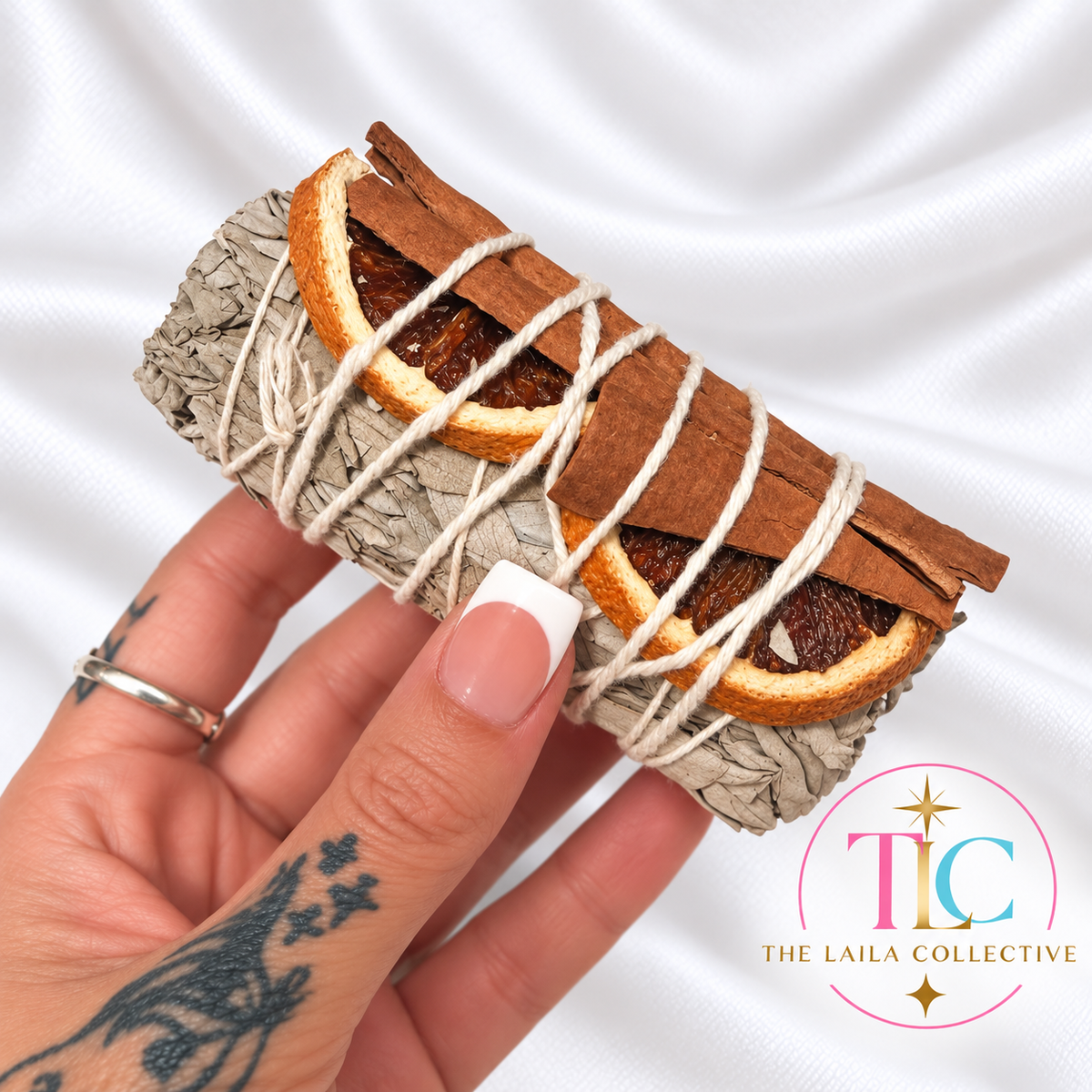 White Sage, Orange & Cinnamon Smudge Bundle