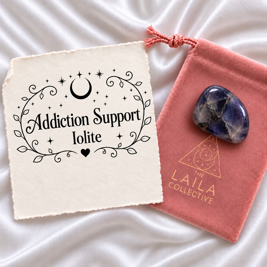 Addiction Support Iolite tumblestone