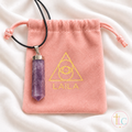 Anxiety Support Lepidolite silver pendant