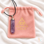 Anxiety Support Lepidolite silver pendant